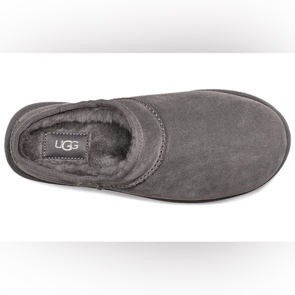 🆕 UGG Classic Micro Charcoal Suede Slip-Ons boots Size 7 - Picture 11 of 12